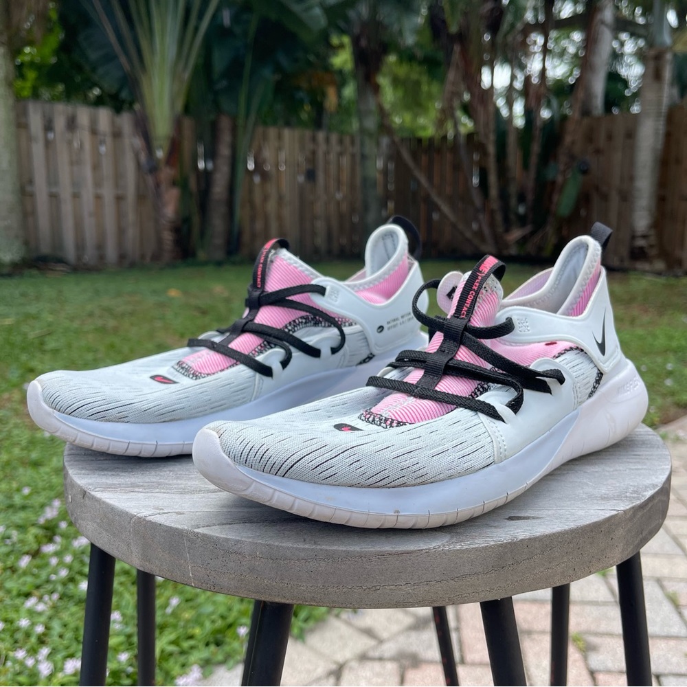 Nike Flex Contact 3 Running Training Shoe Women’s Size: 8 AQ7488-400 White Pink